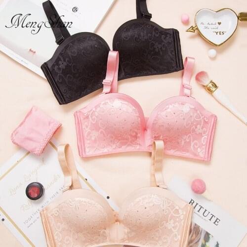 Strapless Non-slip Invisible Ladies bra Ring-free gathering Underwear lady Invisible bra Super skid-proof Strapless sexy