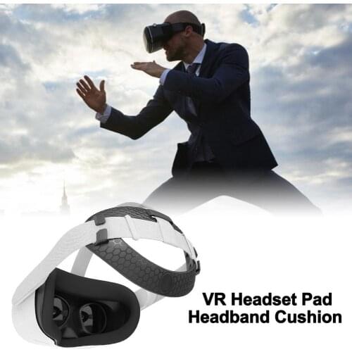 VR Headset Pad Headband Cushion For Oculus Quest 2 Soft Rubber Reduce Head Pressure Strap For Oculus Quest 2 VR Accessories