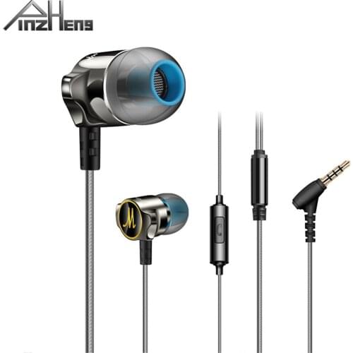 PINZHENG Earphones Wired Headphones For Xiaomi Samsung Smartphone HIFI Earbuds In Ear Sports Micro Headphone Earphone Headset