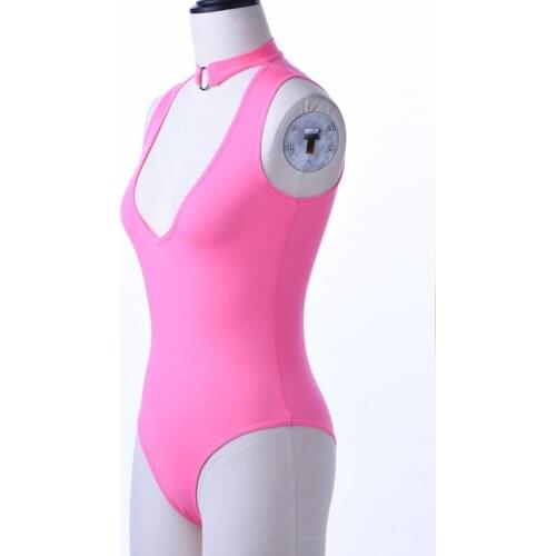 Sexy Women Bodysuit Open Crotch Hollow Out Halter V Neck Femme Bodysuit ropt mujer Leotard One Piece Swimwear Erotic Lingerie