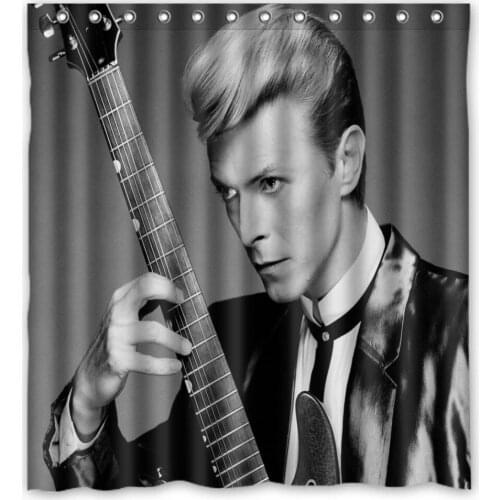 Vixm Home David Bowie Bathroom Curtains Mildew Waterproof Fabric Homes With Hooks 66x72 inch