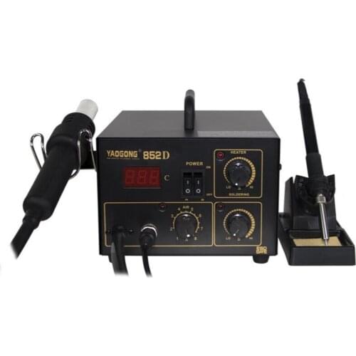 Yaogong 852D Anti static DC hot air gun disassembly and welding platform BGA air pump 2 in 1