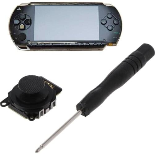Replace 3D Analog Joystick Stick Button With Screwdriver For PSP 2000 2001 200X