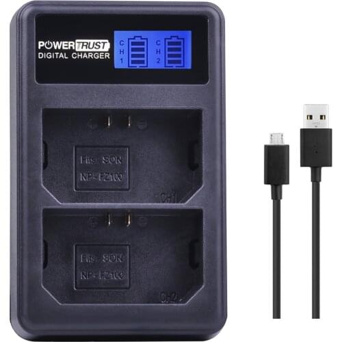 1Pcs NP-FZ100 NP FZ100 FZ100 LCD Dual USB Battery Charger for Sony NPFZ100 BC-QZ1 Alpha 9, A9, Alpha 9R, A9R, Alpha 9S Batteries