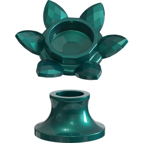 1 set DIY Crystal Epoxy Mold Lotus Candle Holder Car Decoration Silicone Mould