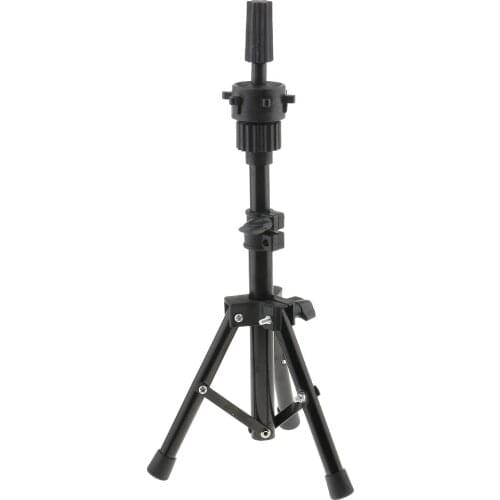 1 Piece Cosmetology Wigs Mannequin Manikin Practice Head Holder Tripod Stand, Black