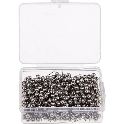 400pcs Metallic Color Beads Head Push Pins Office Drawing Pins Thumbtack