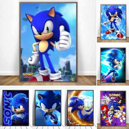 Full Drill 5D Diamond Painting Cartoon Sonic World Full Drill Diamond Embroidery Sale Mosaic Home Decor