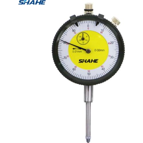 Shahe 0-30 mm analog dial gauge Shock-Proof indicator precision tools dial indicators with strong box