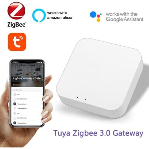 Tuya Zigbee Bridge Smart Home Zigbee 3.0 Wireless Gateway Hub Remote Control Devices Works With Alexa Google Home Smart Life APP