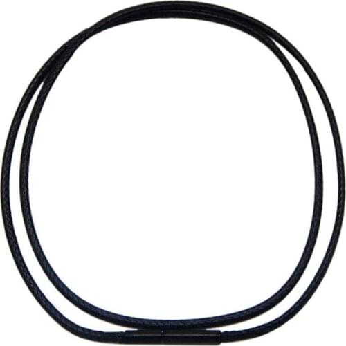 40/45/50 cm Necklace Chains Leather Cord Wax Rope Chain Black Stainless Steel Clasp Chain DIY Pendant Necklace Findings