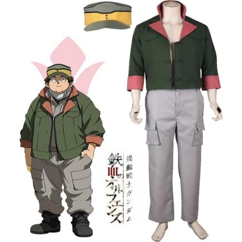 Unisex Cos MOBILE SUIT IRON-BLOODED ORPHANS Biscuit Griffon Cosplay Costumes Suit Sets