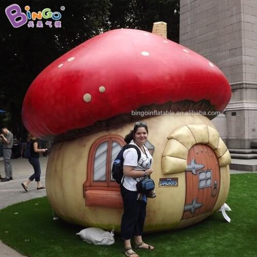 Colorful Fancy Design 3x3mH Inflatable Mushroom House For Outdoor Decoration / Inflatable Mushroom House - Toys
