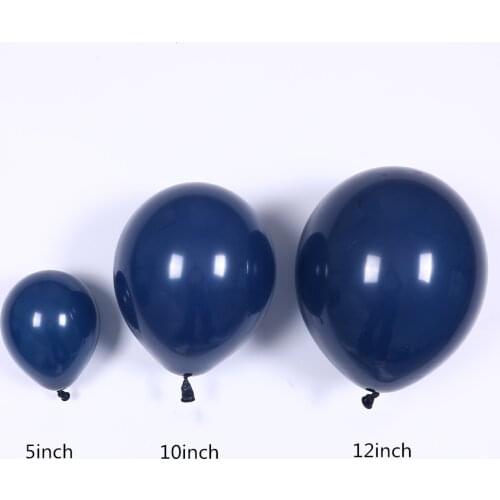 20pcs/lot Noctilucent Ink Blue Balloons Dark Blue Latex Balloon Birthday Wedding Party Decor Valentines Day Inflatable Air Ball