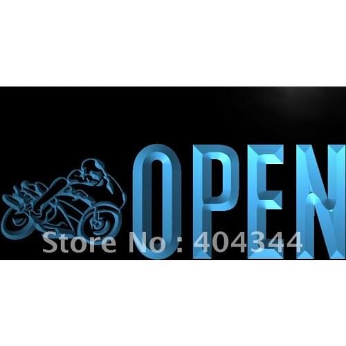 LK763- OPEN Motorcycles Auto Car LED Neon Light Sign home decor crafts