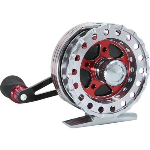 Metal Fishing Reels High Quality Anti-slip Hand Handle Front Raft Wheel Winter Ice Fishing Supplies Spinning Wheel Reel