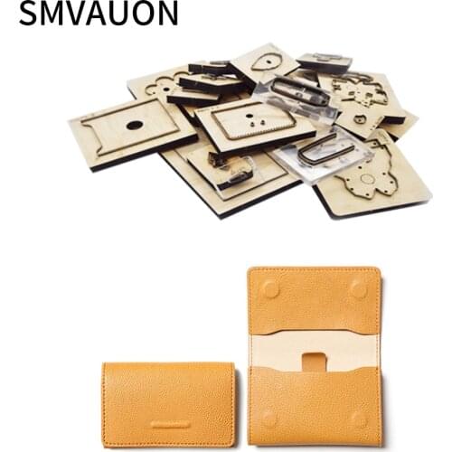 Card bag Wooden Die Cutting Diy 2020 Folding short Wallet Dies Suitable For Die-cutting Machines card holder leather cutter