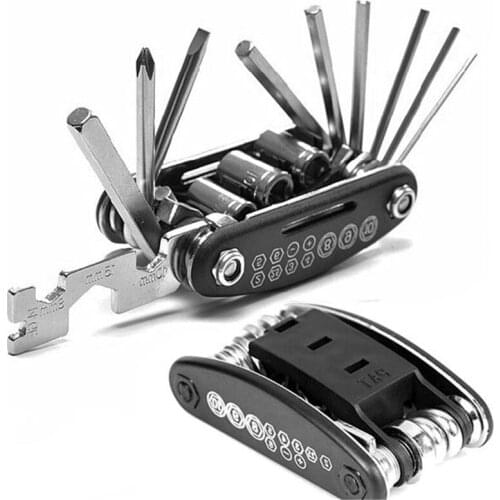 Useful 15 in 1 Multi-function Mountain Bike Maintenance Set Bicycle Repair Tools 202-0031