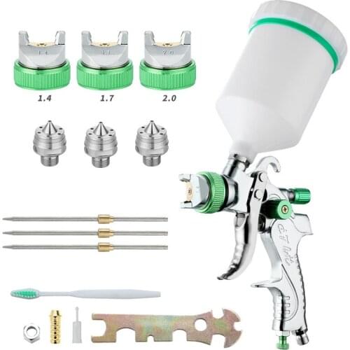 Professional HVLP Spray Guns 1.4/1.7/2.0mm Sprayer Paint Airbrush Mini Spray Gun for Painting Aerograph Cars Tool Hot Selling