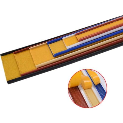 1M Self Adhesive edge banding tape U-shaped veneer sheets for Furniture Cabinet Desk Edge protector Silicone Rubber Seal Strip