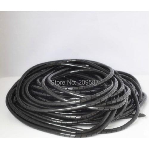 3mm 70.5FT (21.5M) Spiral Wrapping Cable Wire Wrap Tube Computer Manage Cord Black