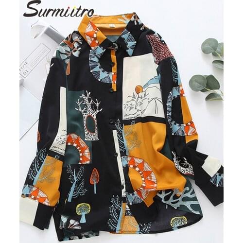 Блузки с принтом SURMIITRO China At AliExpress