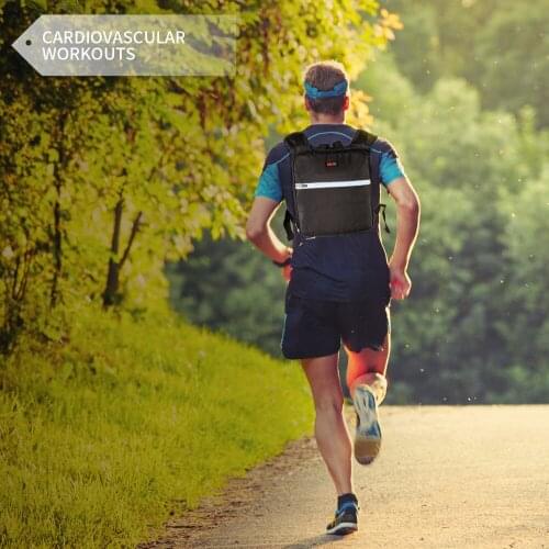 Weight Vest Weight-bearing Equipment 20LB Body Weighted Vest for Men Women Running Cycling Exercise Body Weight Training Jacket