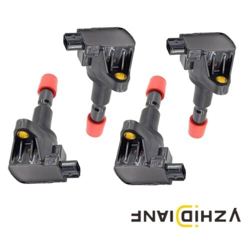 4X Ignition Coil fit For HONDA- AIRWAVE FIT II JAZZ 1.3L 1.5L 2002-08 30520-PWC-003 30520-PWC-S01 30520-PWC-013 CM11-110 CM11110