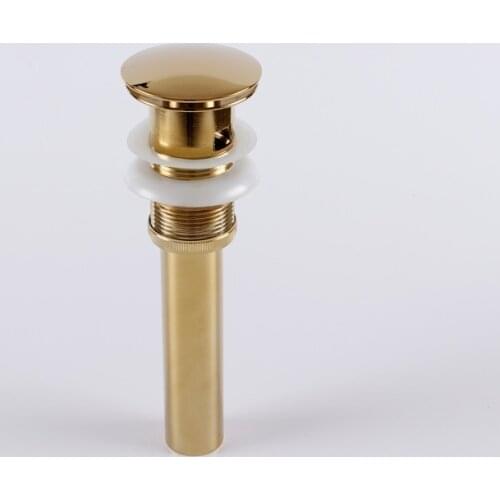 2015 Promotion Washbasin Fishing Sink Bathroom Spring Type Gold Plated Drainer Fashion Antique Vintage Copper Basin Hydathode