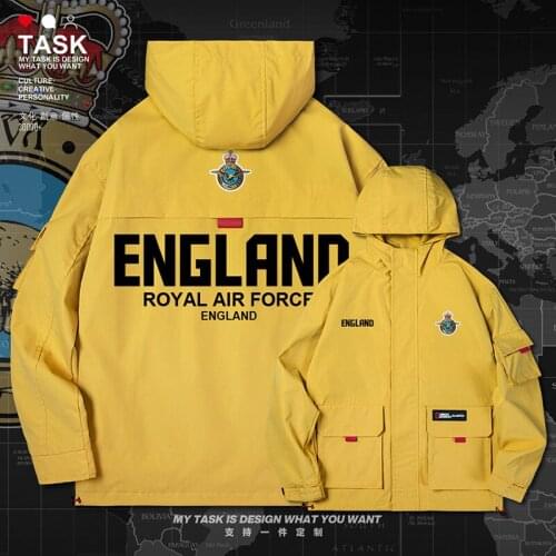 England English ENG UK men jacket hooded air force logo army fan Tactical mens for men long sleeve printed autumn clothes