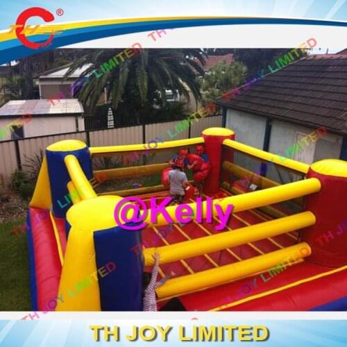 Free shipping inflatable boxing ring sport game/ big inflatable air boxing playground / children inflatable boxing area for sale
