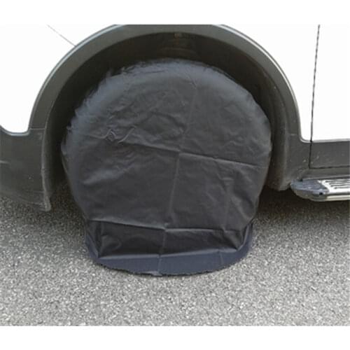 4Pcs Spare Tire Cover Case Polyester Winter And Summer Car Tires Storage Bag Automobile Tyre Accessories Vehicle Wheel Protector