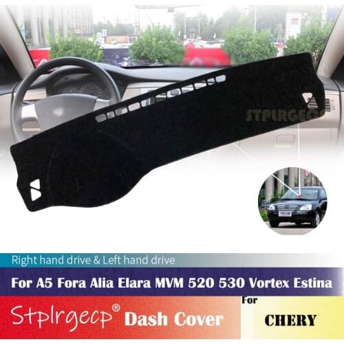 For Chery A5 Fora Alia Elara MVM 520 530 Vortex Estina Anti-Slip Dashboard Cover Protective Pad Car Accessories Sunshade Carpet