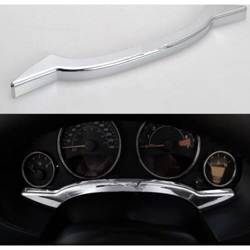 Chrome ABS Silver Interior Dashboard Instrument Strip Trim Sticker Car Styling Fit For Jeep Patriot Compass 2011-2015