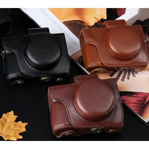 PU Leather Camera Case Bag Cover For Olympus OM-D E-M10 EM10 Mark II III E-M5 EM5 II E-PL5 E-PL6 E-PL7 E-PL8 EPL5 EPL6 EPL7 EPL8