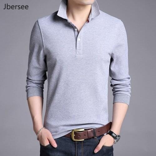 Jbersee Long Sleeve Polos For Men