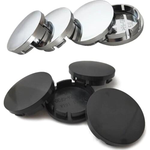 4pcs/Set 56mm Car Wheel Center Hub Caps Universal ABS Vehicle Tyre Tire Rim Cover Protector Decorations