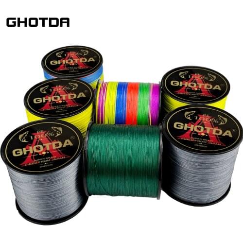 Ghotda Fishing Line High Density Braided Line 4/8/9/12 Strands 300m Multifilament Fishing Cord