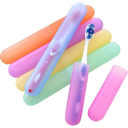 Lovely Convenient Toothbrushbox excellent Portable Travel Hiking Camping Toothbrush Holder Case Box Tube Cover Protect XH8Z DC19