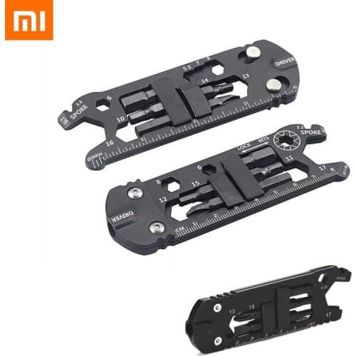 Xiaomi Multifunctional Bike Tool Mini Pocket Bike Toolbox Outdoor Wrench Repair Tool EDC Convenient Screwdriver Ruler 16 in One