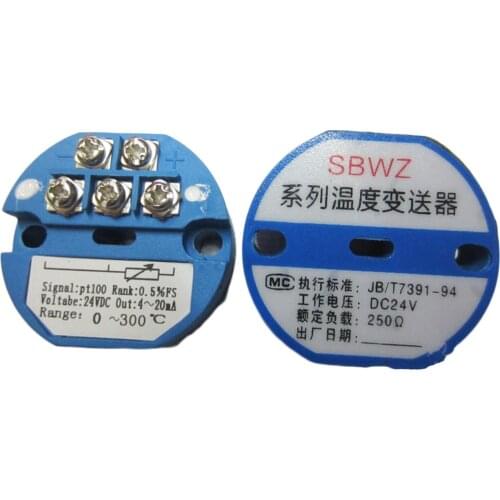 Temperature Transmitter Module PT100 Thermal Resistance 4-20ma Output Sensor