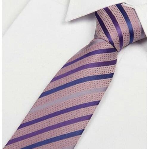 Mens necktie striped ties for men stripes neckties business neckwear black tie accessory adult 8cm yellow red