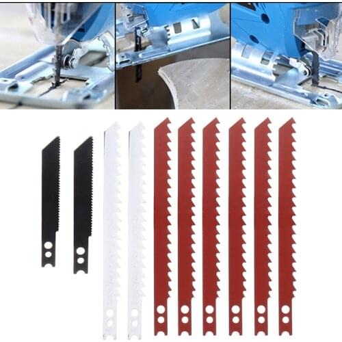 10pcs/set Durable Jigsaw Blades 60/97mm Jig Saw Blades Set For Cutting Metal Plastic Wood Power Tools