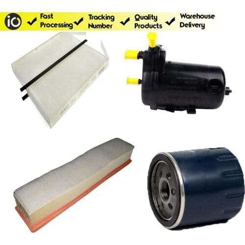 Original Filter Set for Kangoo 2 1.5 Dci K9K (Oil Filter+Air Filter+Diesel Filter) Fast Shipment From Warehouse