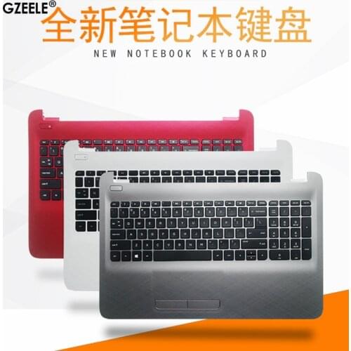 English NEW keyboard FOR HP HP 250 255 256 G5 G4 15-AC 15-AF Upper Case Palmrest Cover AP1EM000322 Touchpad