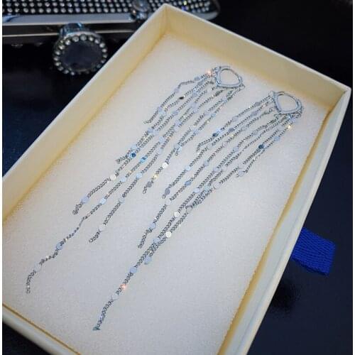 2020 new temperament long Tassel Earrings Fashion Sexy girl Earrings Korean jewelry unusual Earrings for womens accessories