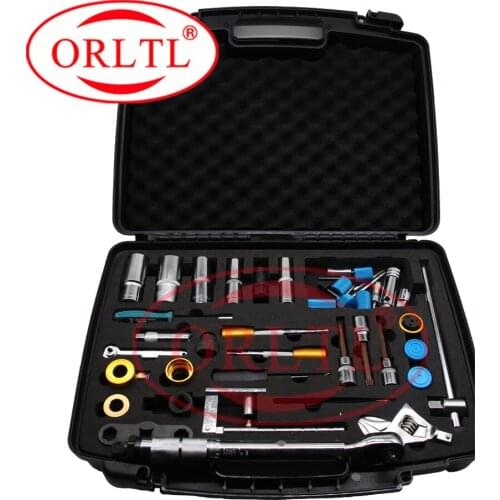 New Tools 40pcs Common Rail Injector Disassembly Tool and Aluminum Box Full Set of Common Rail Injector Repair Tools