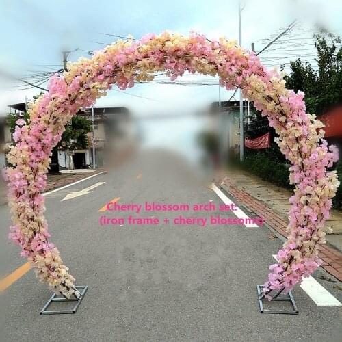 New style Wedding Stage Backdrop Decoration circle round iron metal wedding arch for flower decoration decor