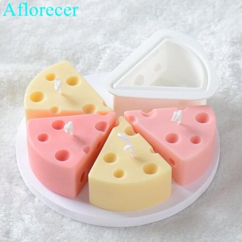 Cheese Shape Silicone candle Mold Scented Mousse Cake Moulds soap mold Chocolate Fondant Pastry Baking Decorating Tools Bakeware