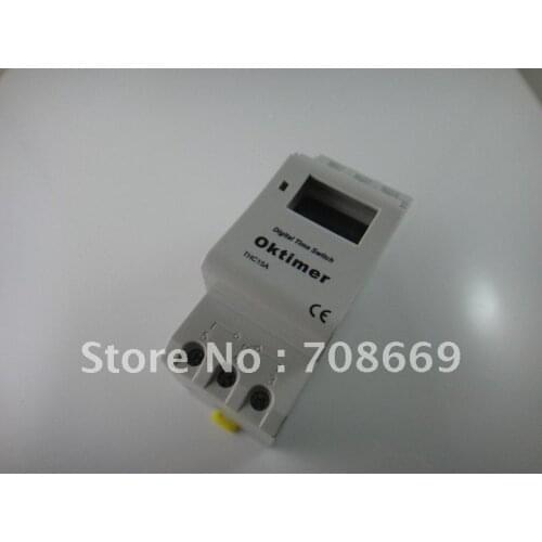 THC15A DIN RAIL DIGITAL PROGRAMMABLE 220VAC 16A TIMER SWITCH